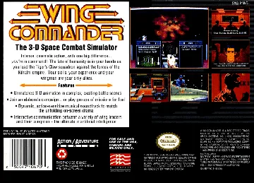 Wing Commander (USA) box cover back